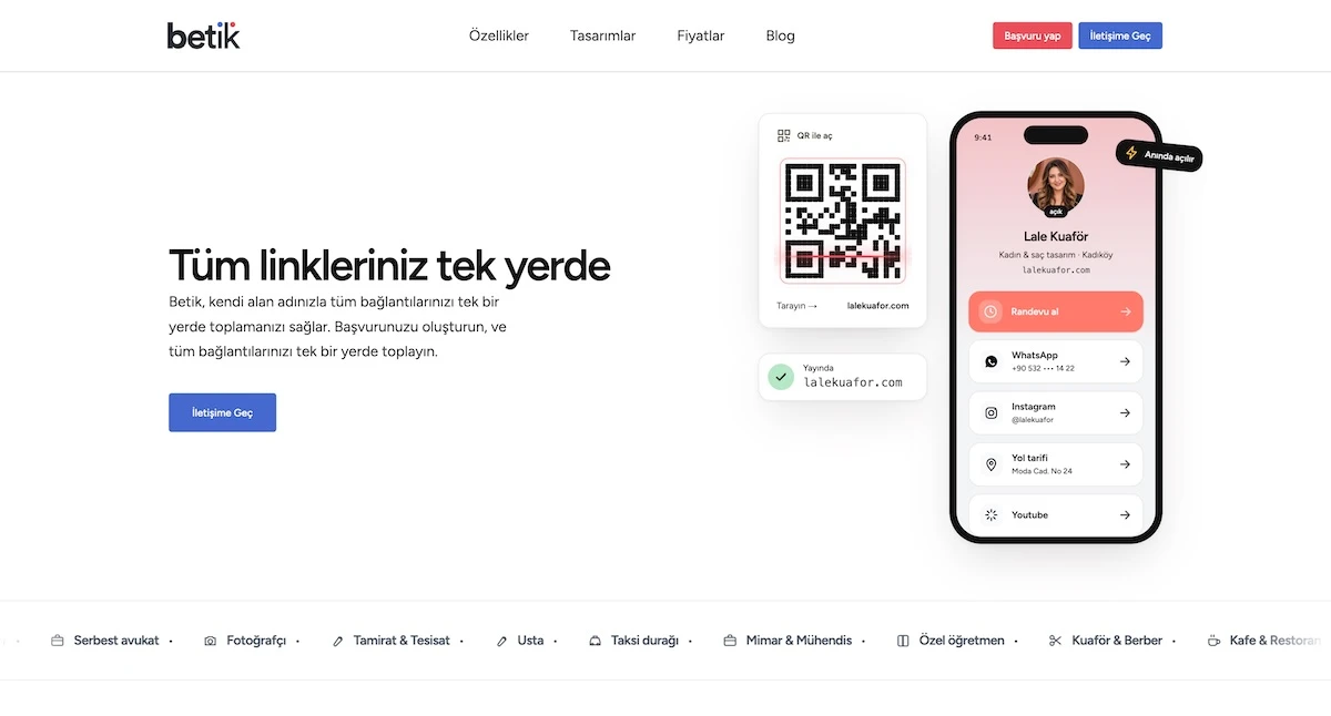 Betik.ai Betik turns local businesses into a single, professional digital destination.